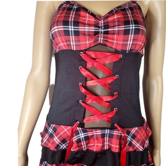 summer dress sexy color Red size M/L - Picture 2 of 3